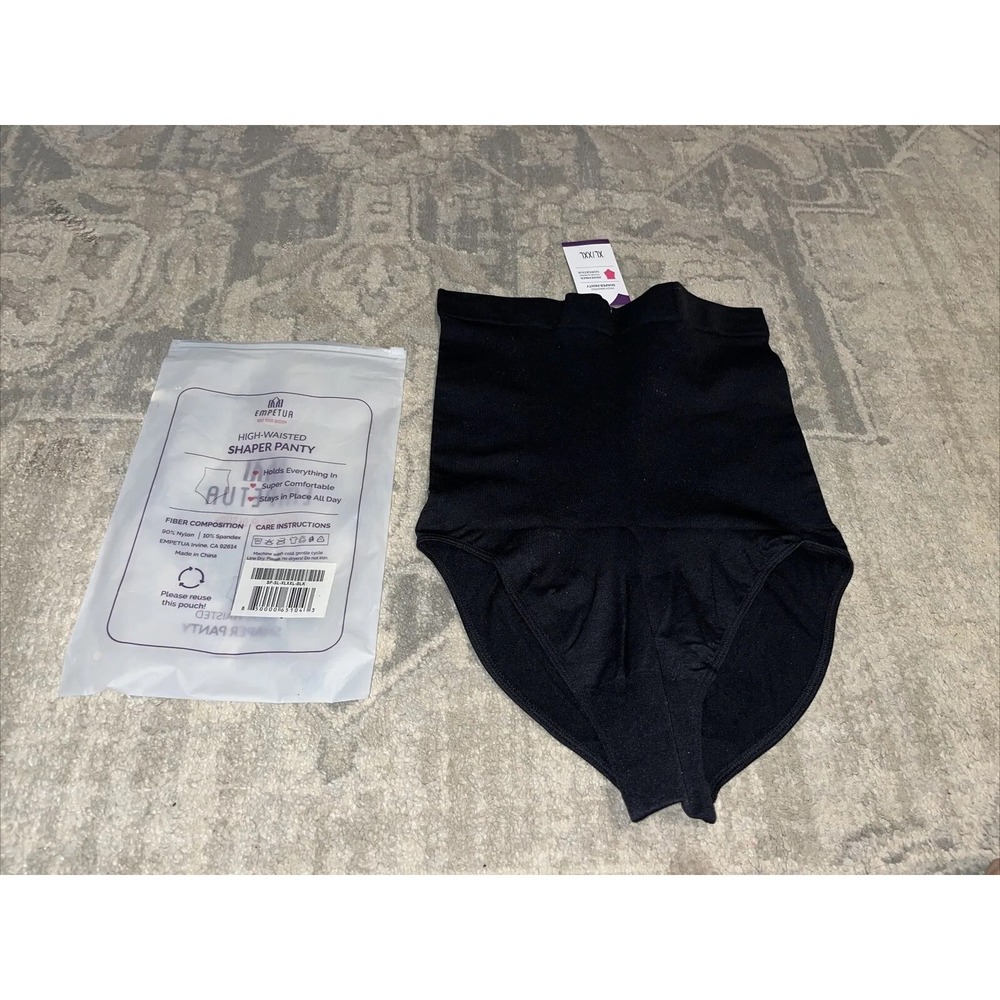 Empetua High Waisted Shaper Panty Size XL/XXL Black New